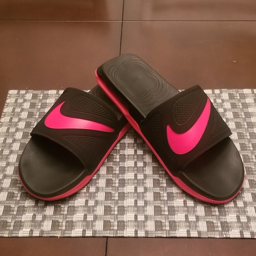Nike Air Max Cirro Just Do It Athletic Slides Black/Red, Size 11